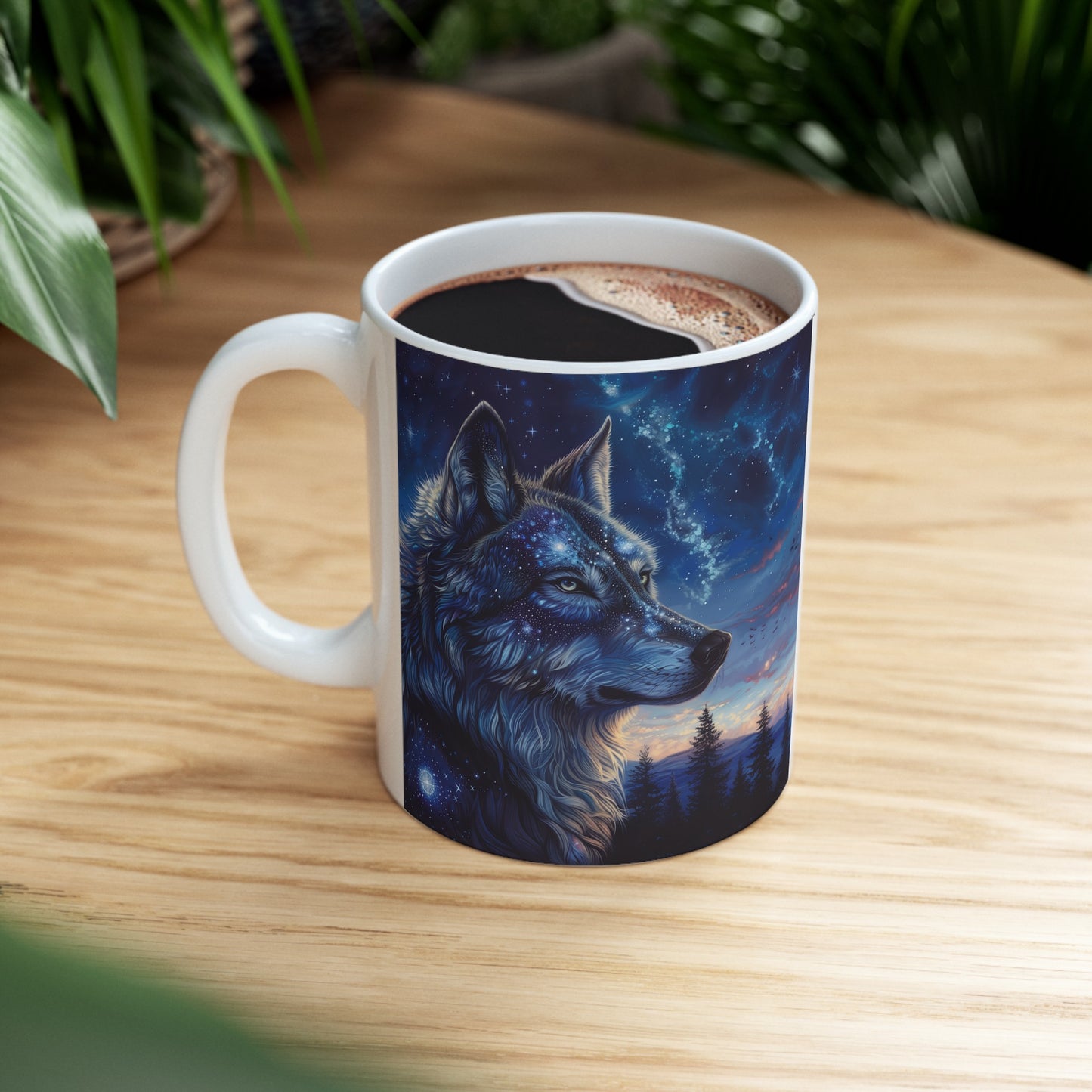 Cosmic Wolf B - Ceramic Mug Collection