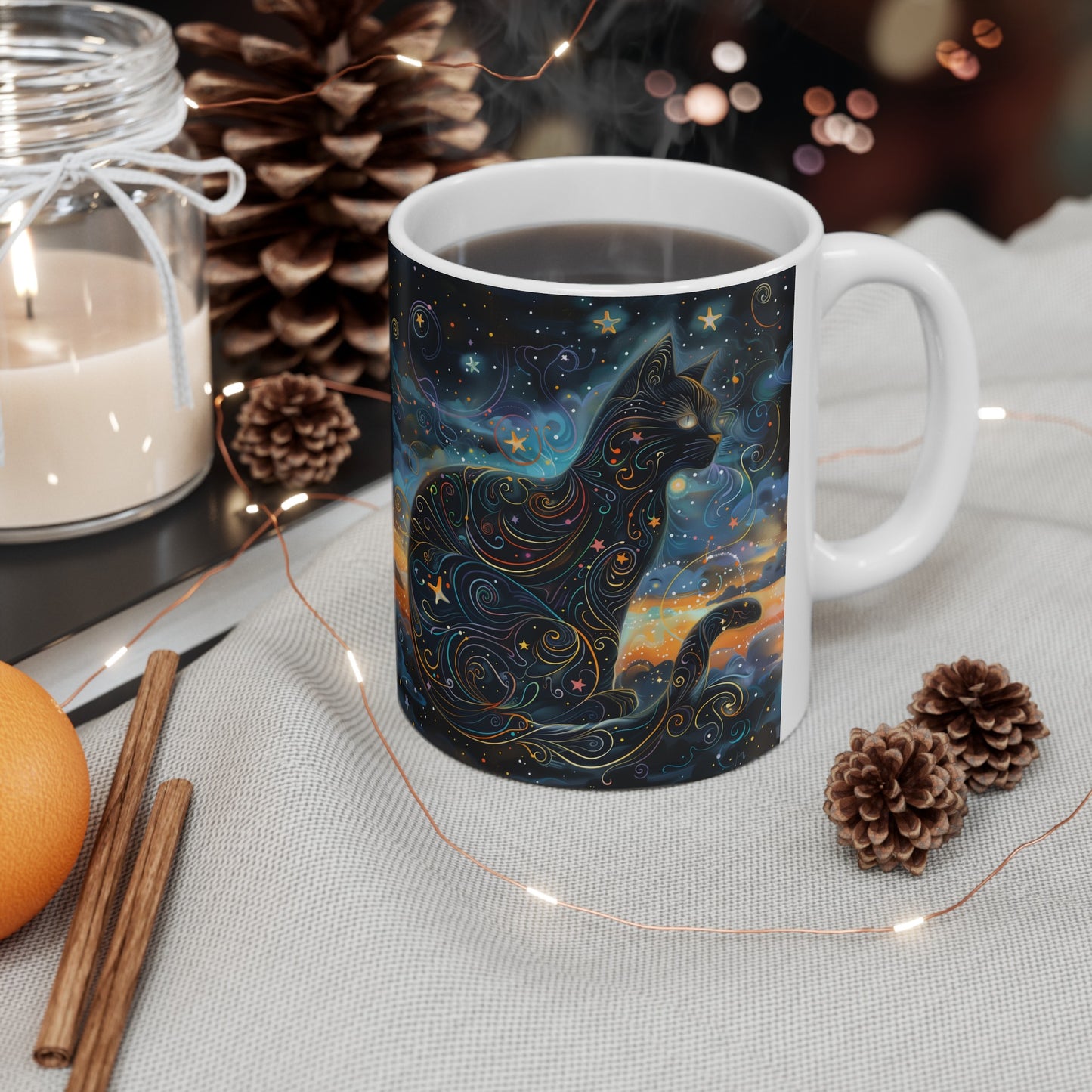 Cosmic Cat B - Ceramic Mug Collection