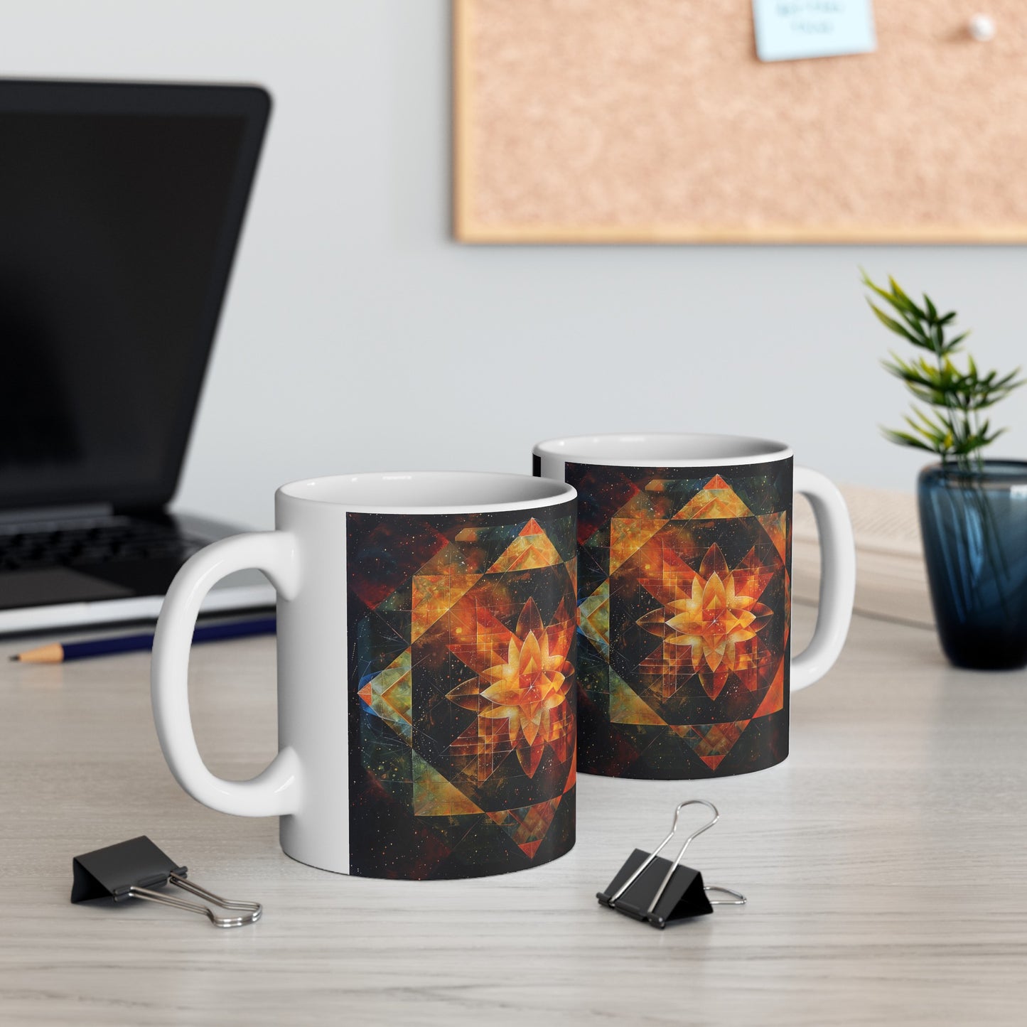 Geometric Mandala C - Ceramic Mug Collection