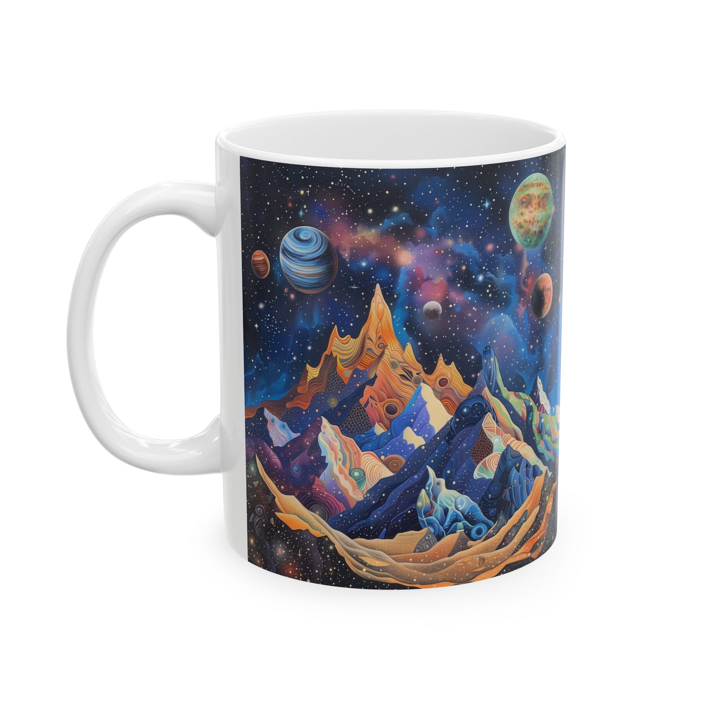 Artistic Cosmic Mountains A - Ceramic Mug Collection