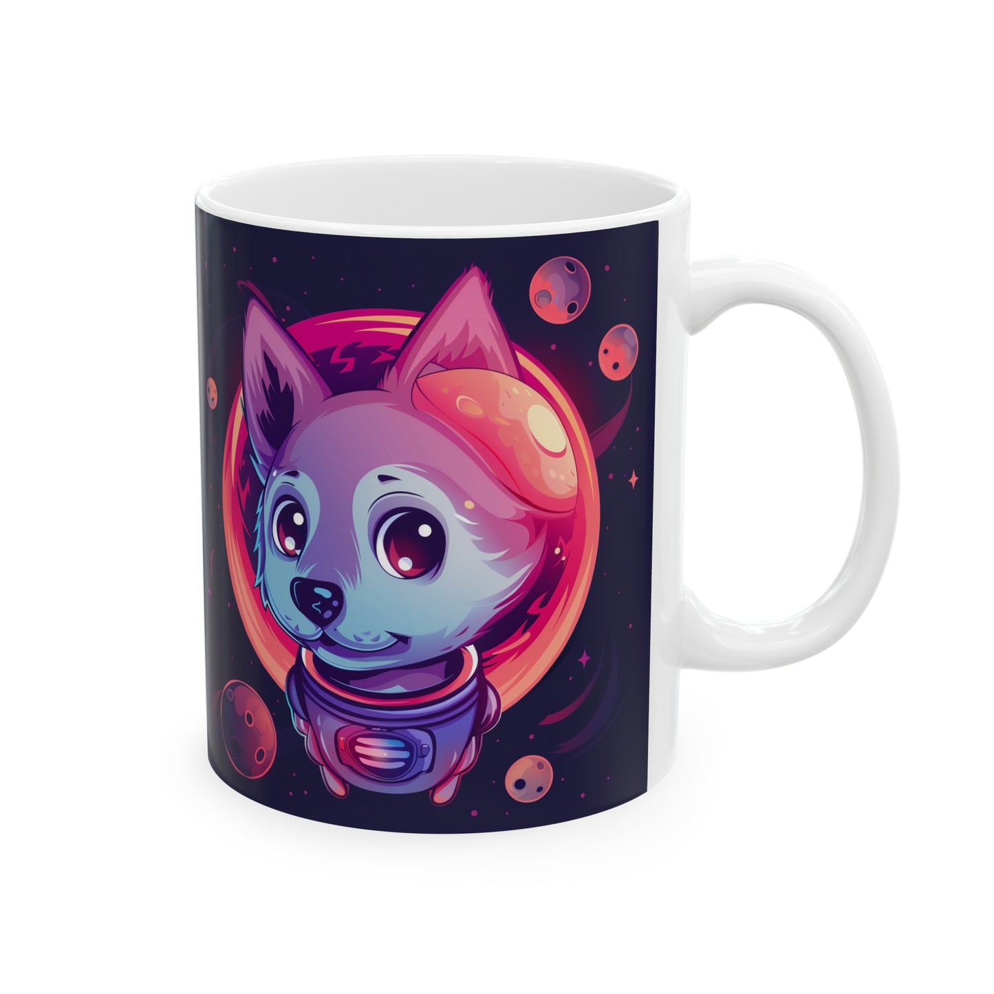 Cute Space Dog D - Ceramic Mug Collection