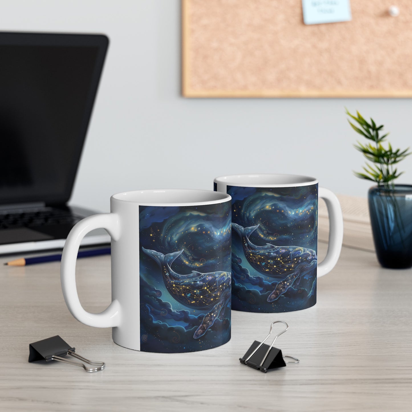 Cosmic Whale C - Ceramic Mug Collection