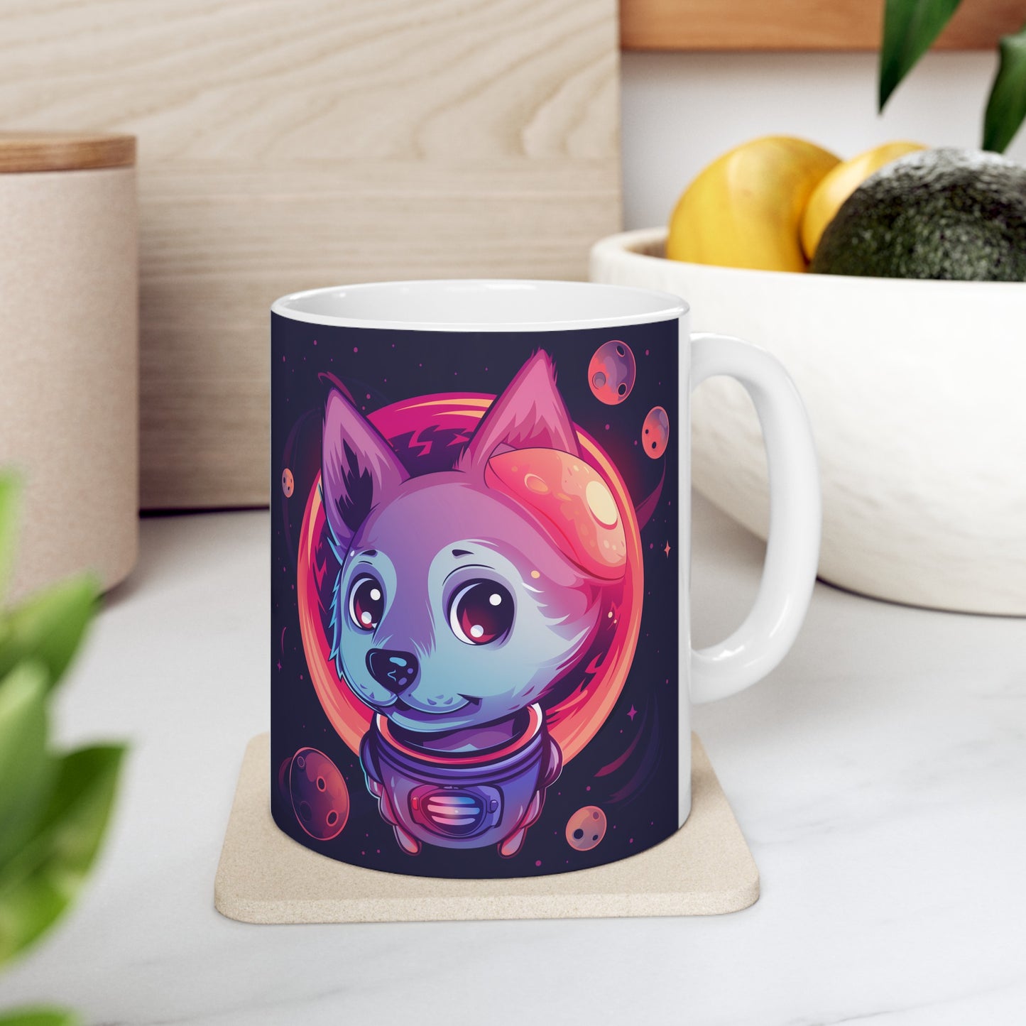 Cute Space Dog D - Ceramic Mug Collection