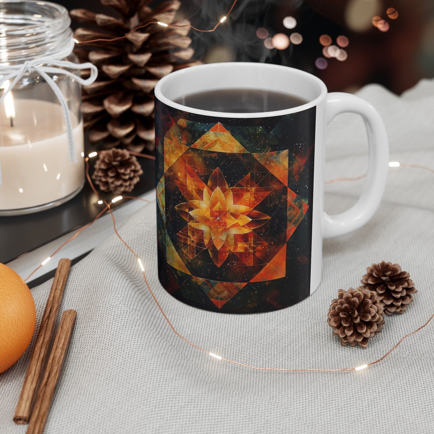 Geometric Mandala C - Ceramic Mug Collection