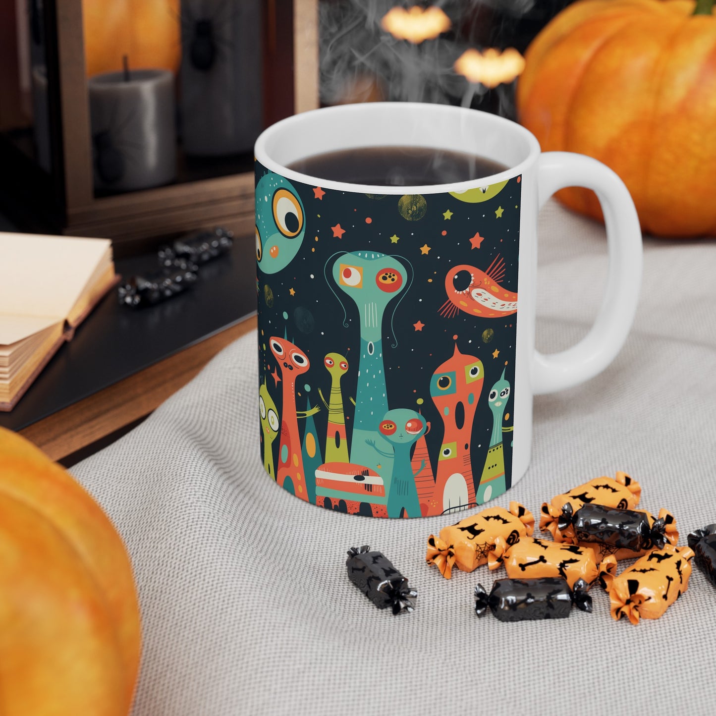 Cartoonish Aliens A - Ceramic Mug Collection