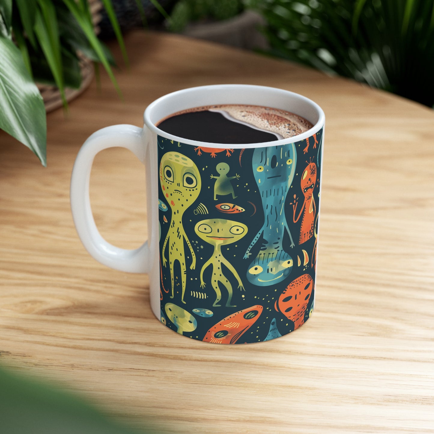 Cartoonish Aliens B - Ceramic Mug Collection