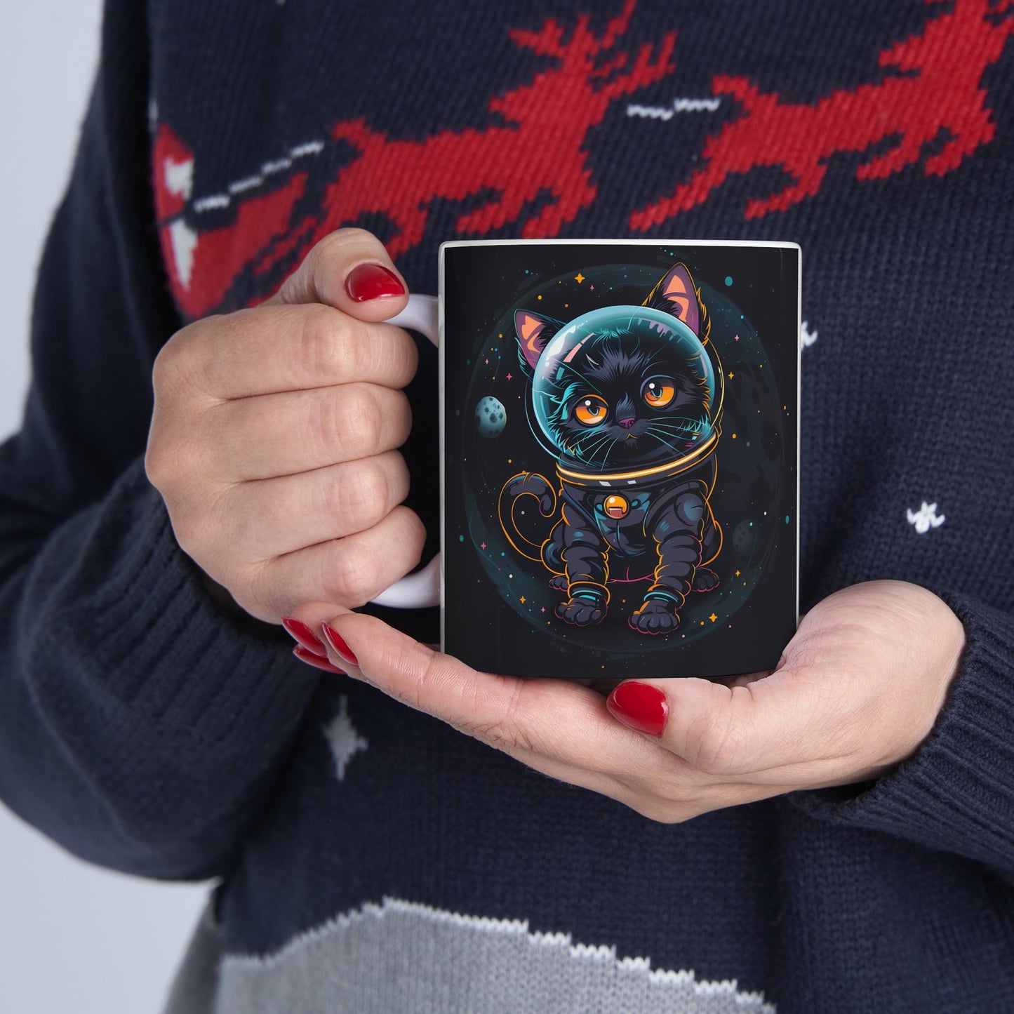 Cute Space Cat A - Ceramic Mug Collection