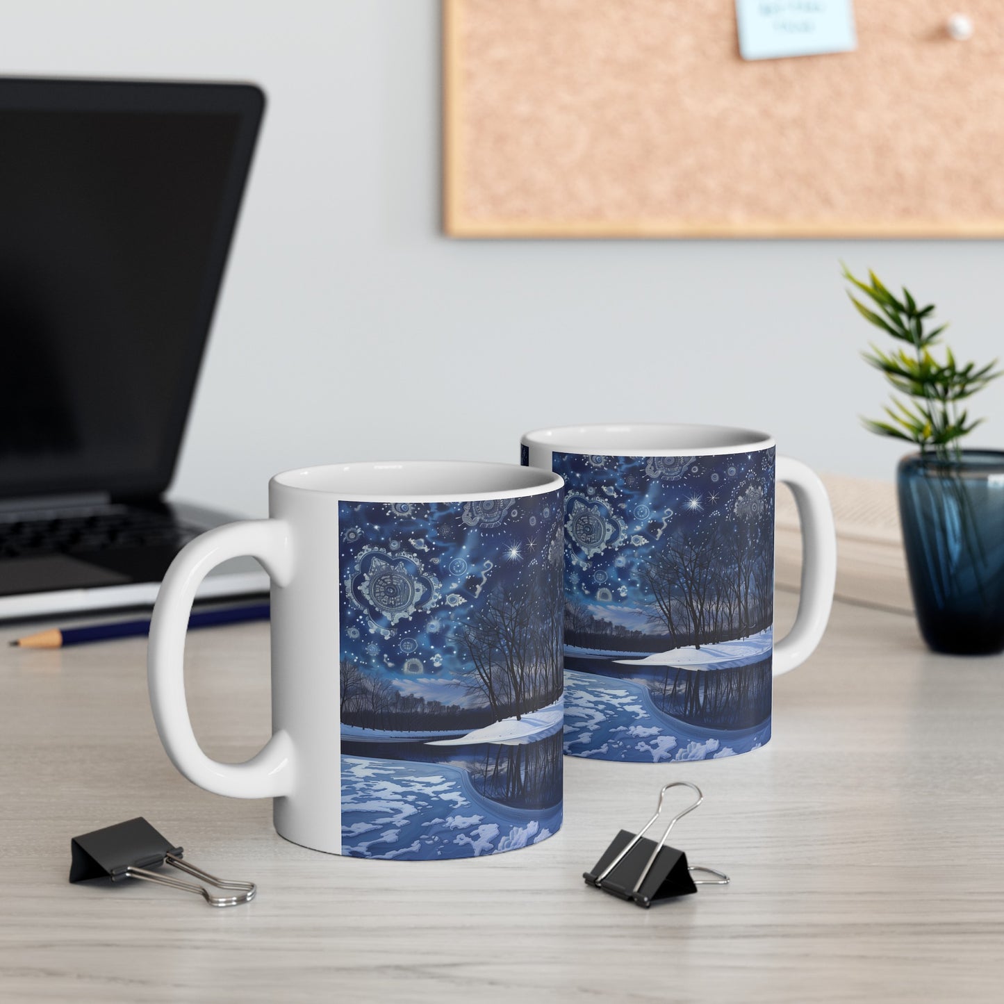 Frozen Lake Galaxy B - Ceramic Mug Collection