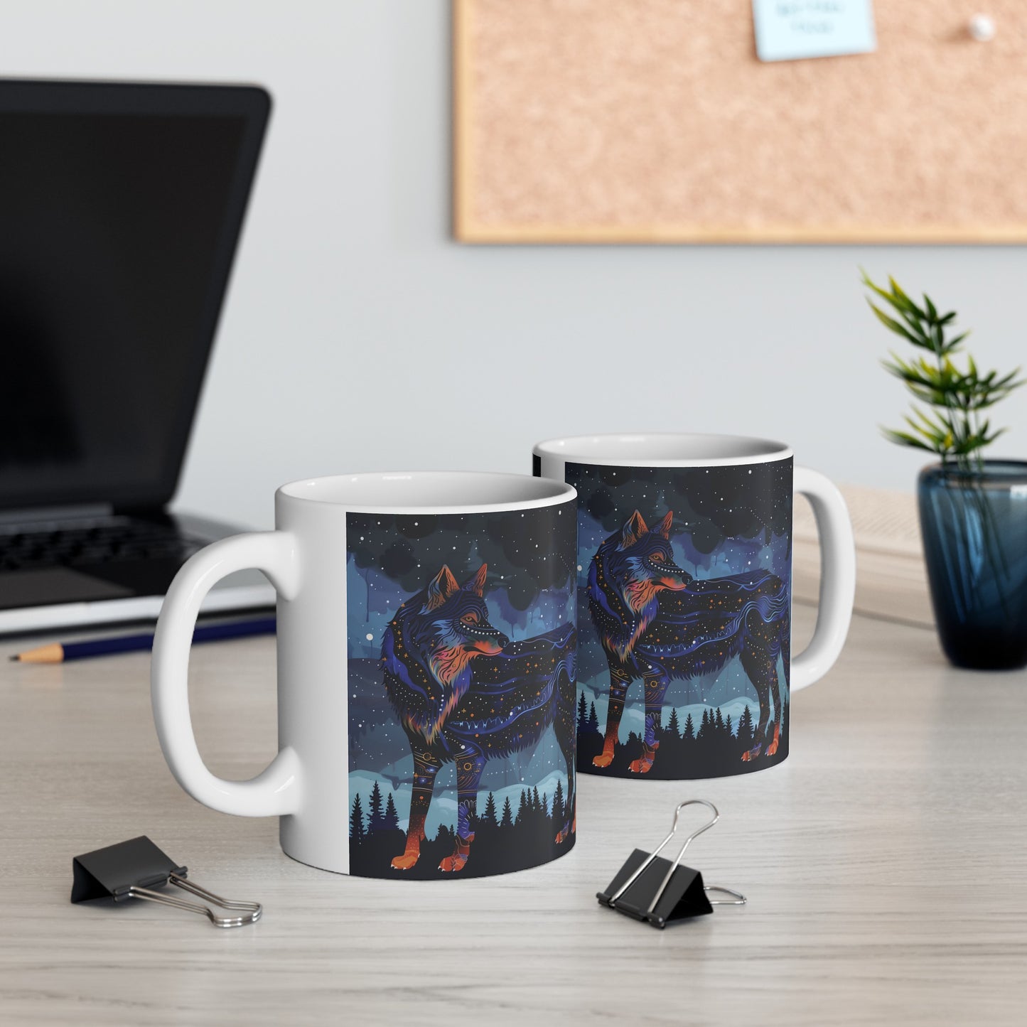 Cosmic Wolf A - Ceramic Mug Collection