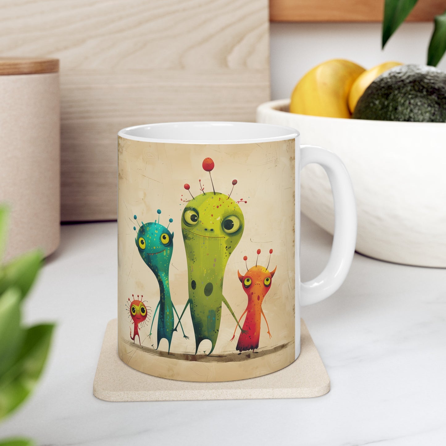 Cartoonish Aliens C - Ceramic Mug Collection