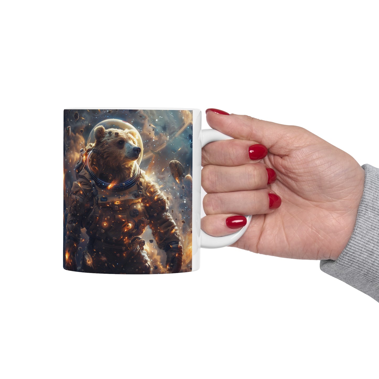 Cute Space Bear B - Ceramic Mug Collection