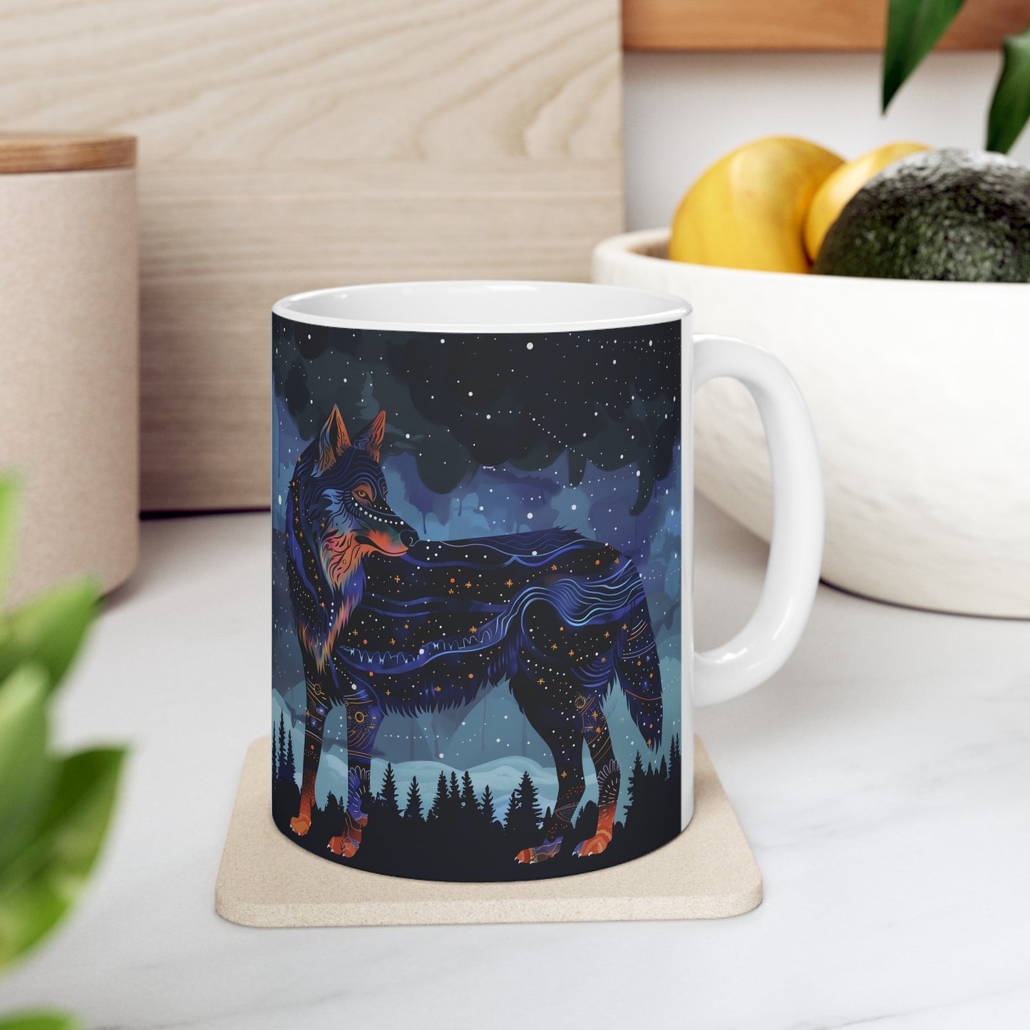 Cosmic Wolf A - Ceramic Mug Collection