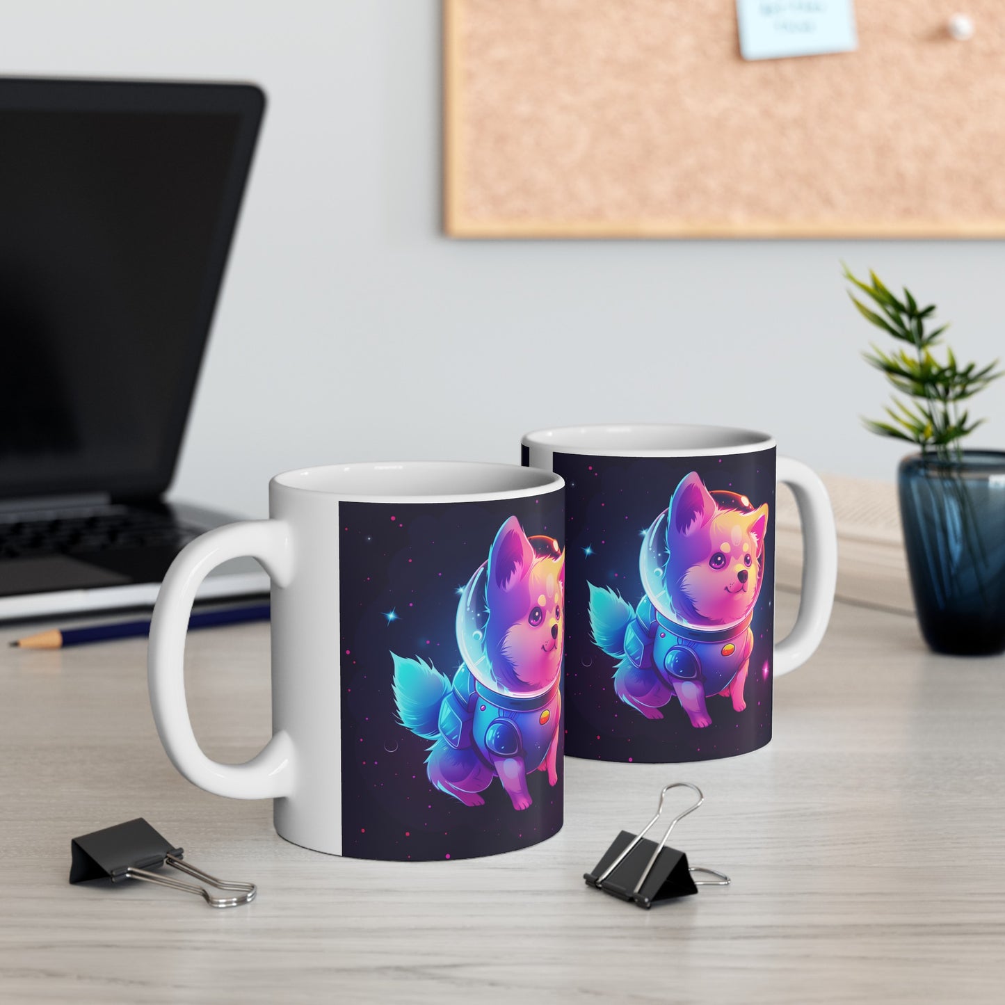 Cute Space Dog B - Ceramic Mug Collection