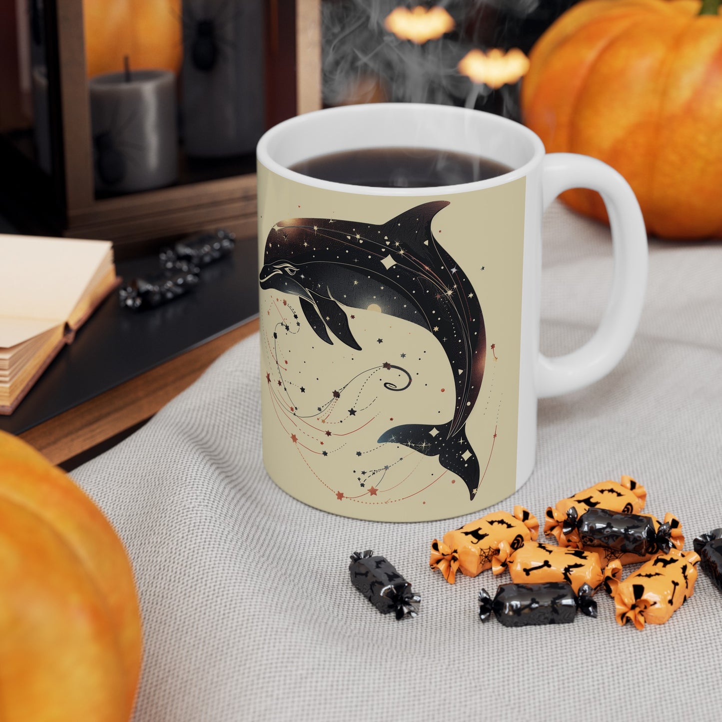 Cosmic Dolphin B - Ceramic Mug Collection