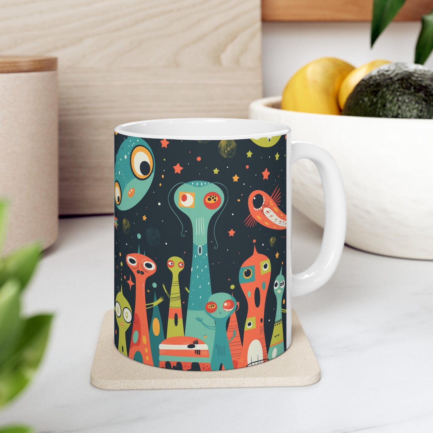 Cartoonish Aliens A - Ceramic Mug Collection