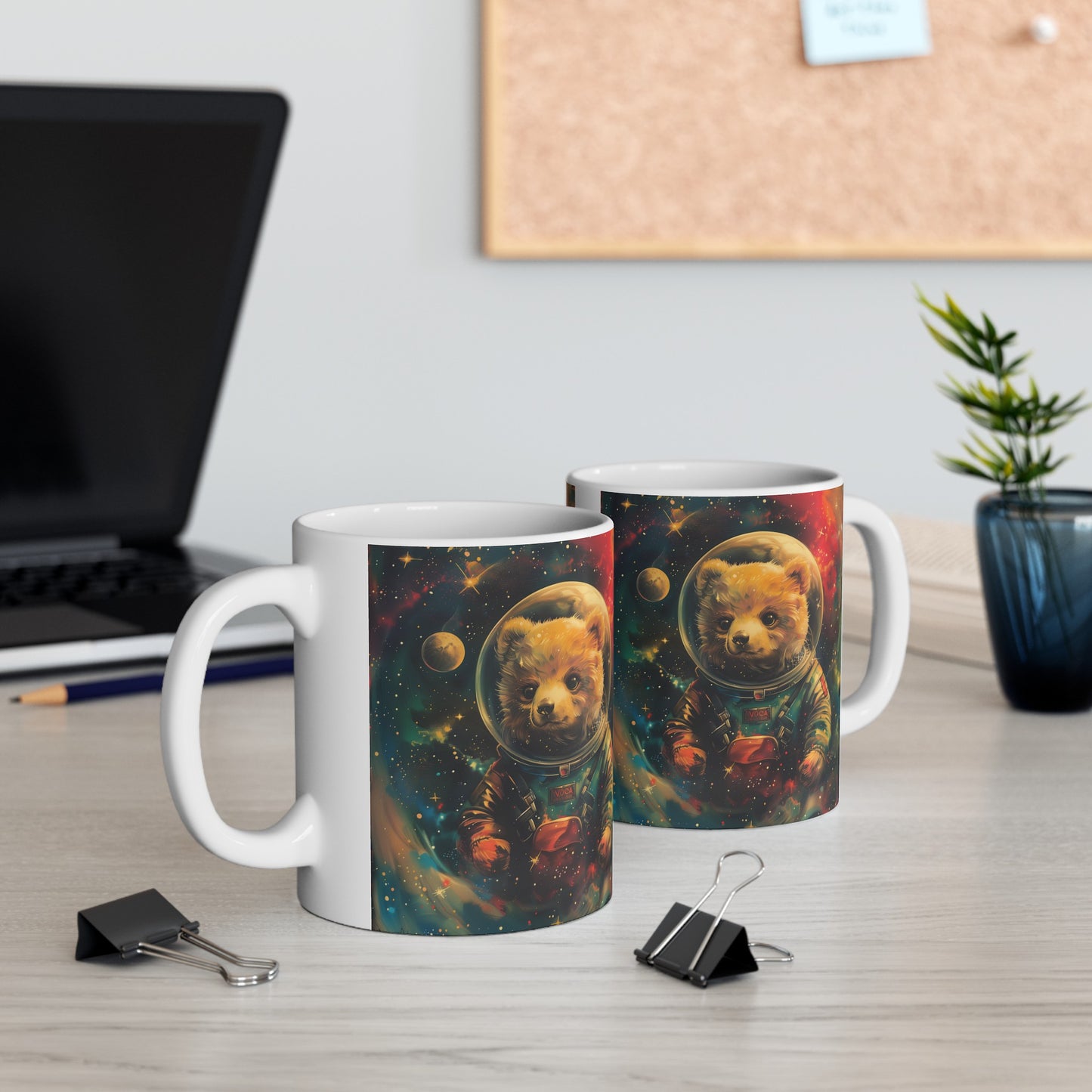 Cute Space Bear A - Ceramic Mug Collection