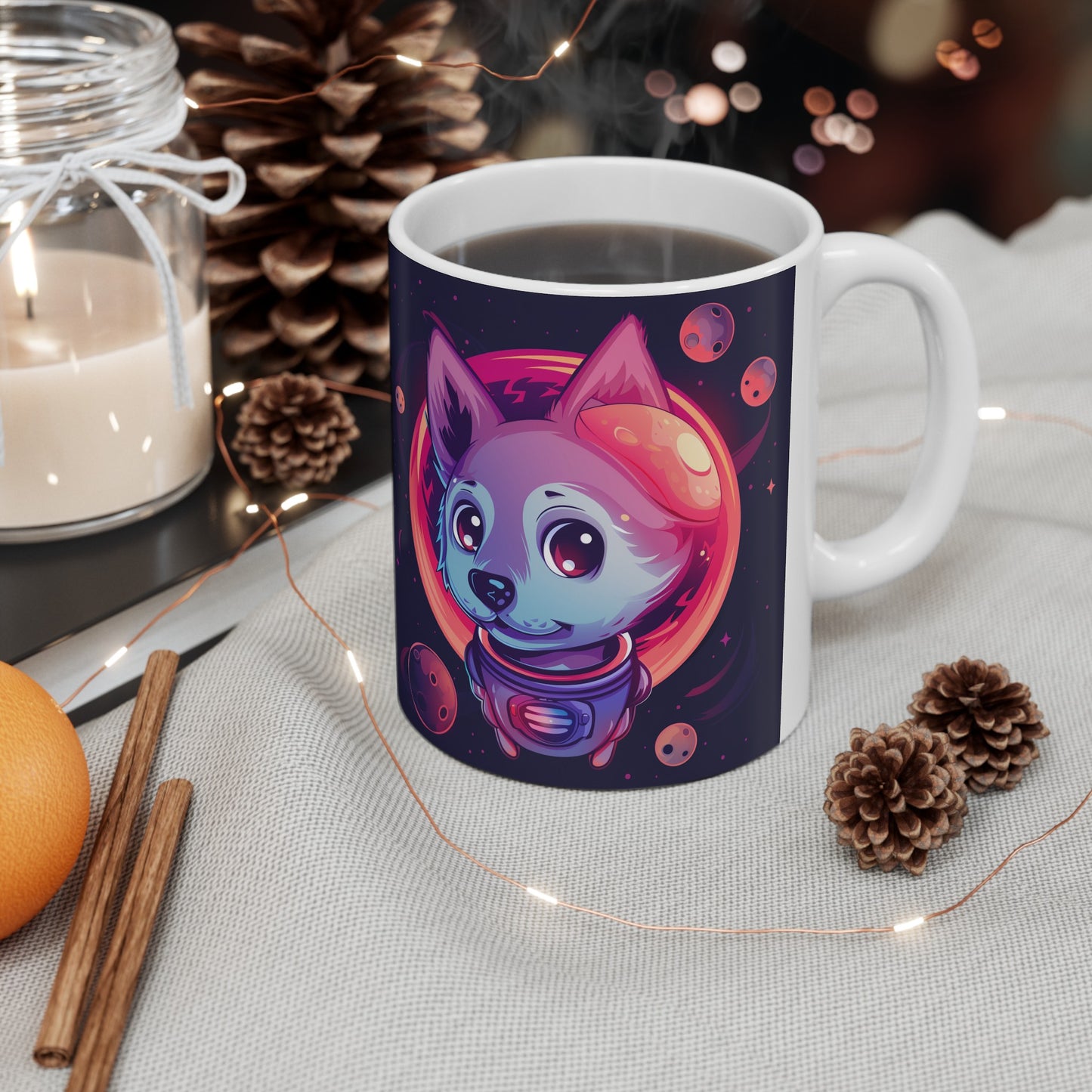 Cute Space Dog D - Ceramic Mug Collection