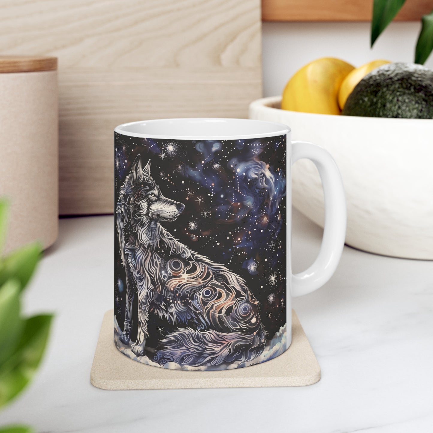 Cosmic Wolf C - Ceramic Mug Collection