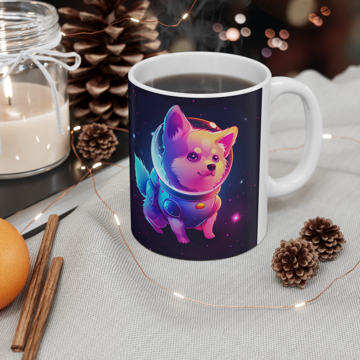 Cute Space Dog B - Ceramic Mug Collection