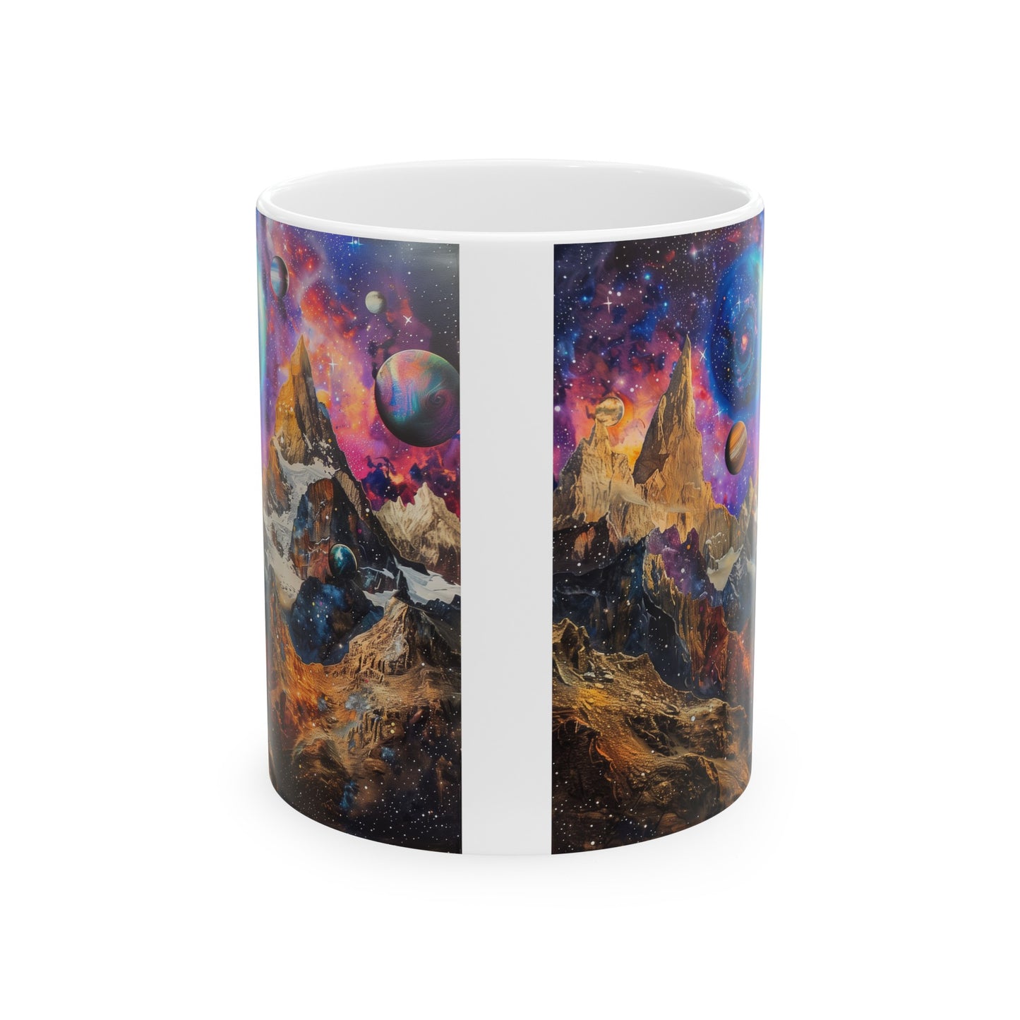 Artistic Cosmic Mountains B - Ceramic Mug Collection