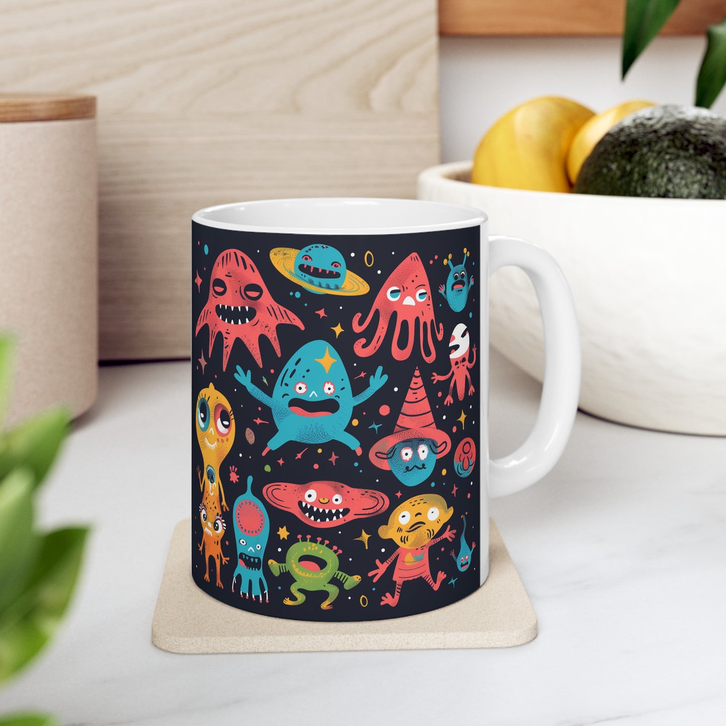 Cartoonish Aliens D - Ceramic Mug Collection