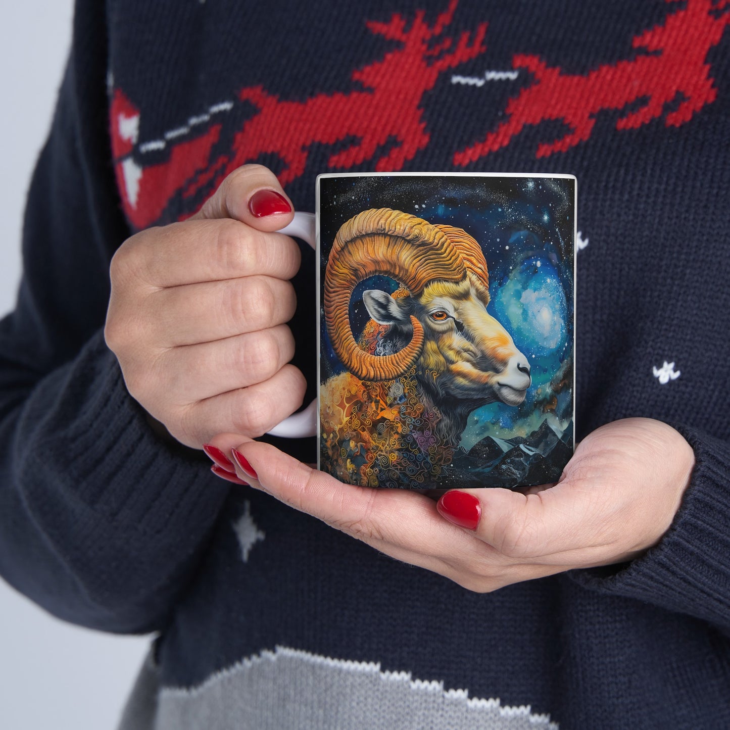 Aries Celestial #4 - Ceramic Zodiac Mug Collection