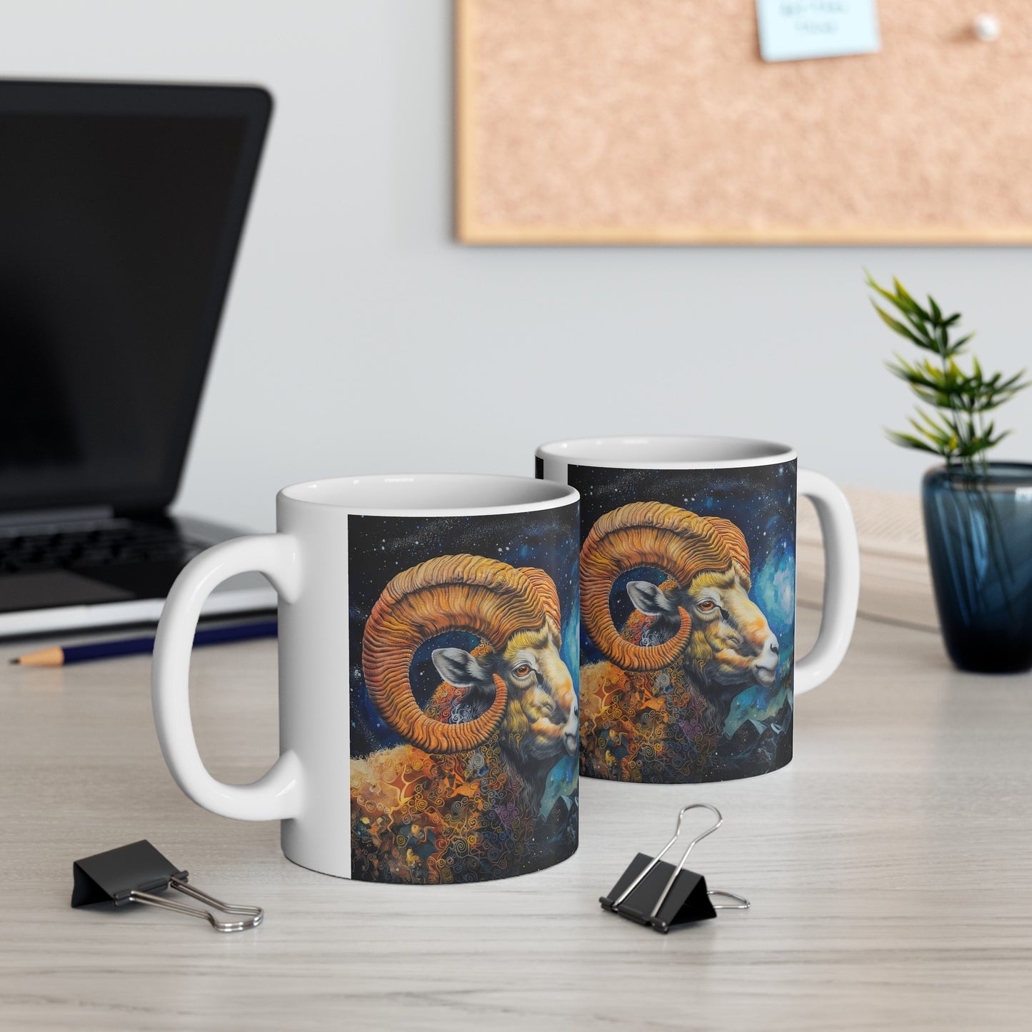 Aries Celestial #4 - Ceramic Zodiac Mug Collection