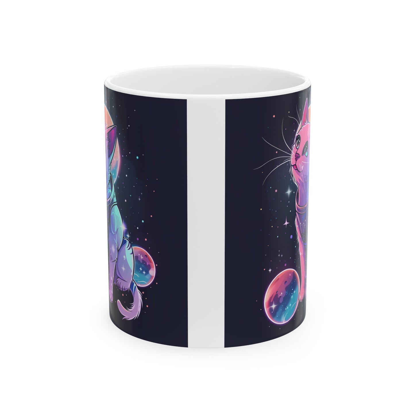 Cute Space Cat C - Ceramic Mug Collection