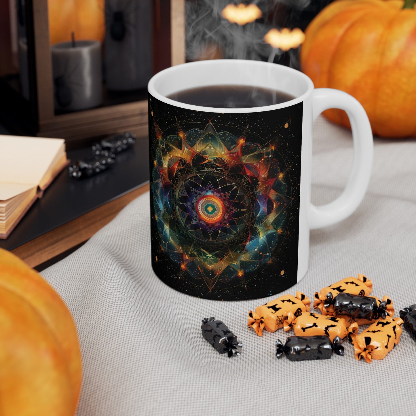 Geometric Mandala D - Ceramic Mug Collection