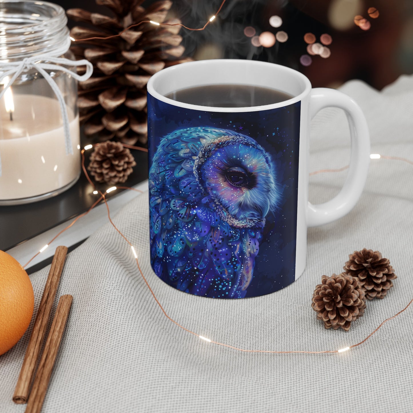 Cosmic Owl D - Ceramic Mug Collection