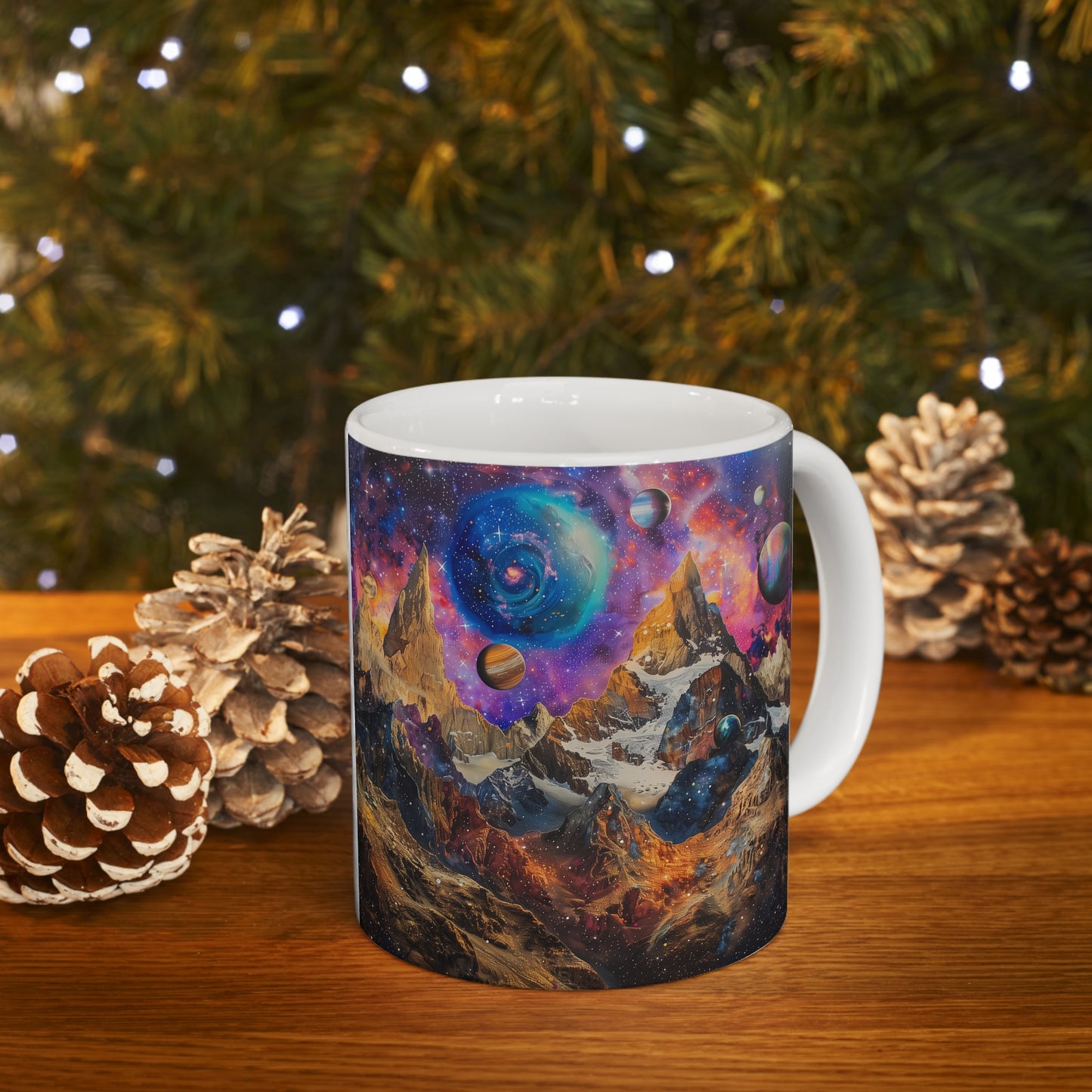 Artistic Cosmic Mountains B - Ceramic Mug Collection