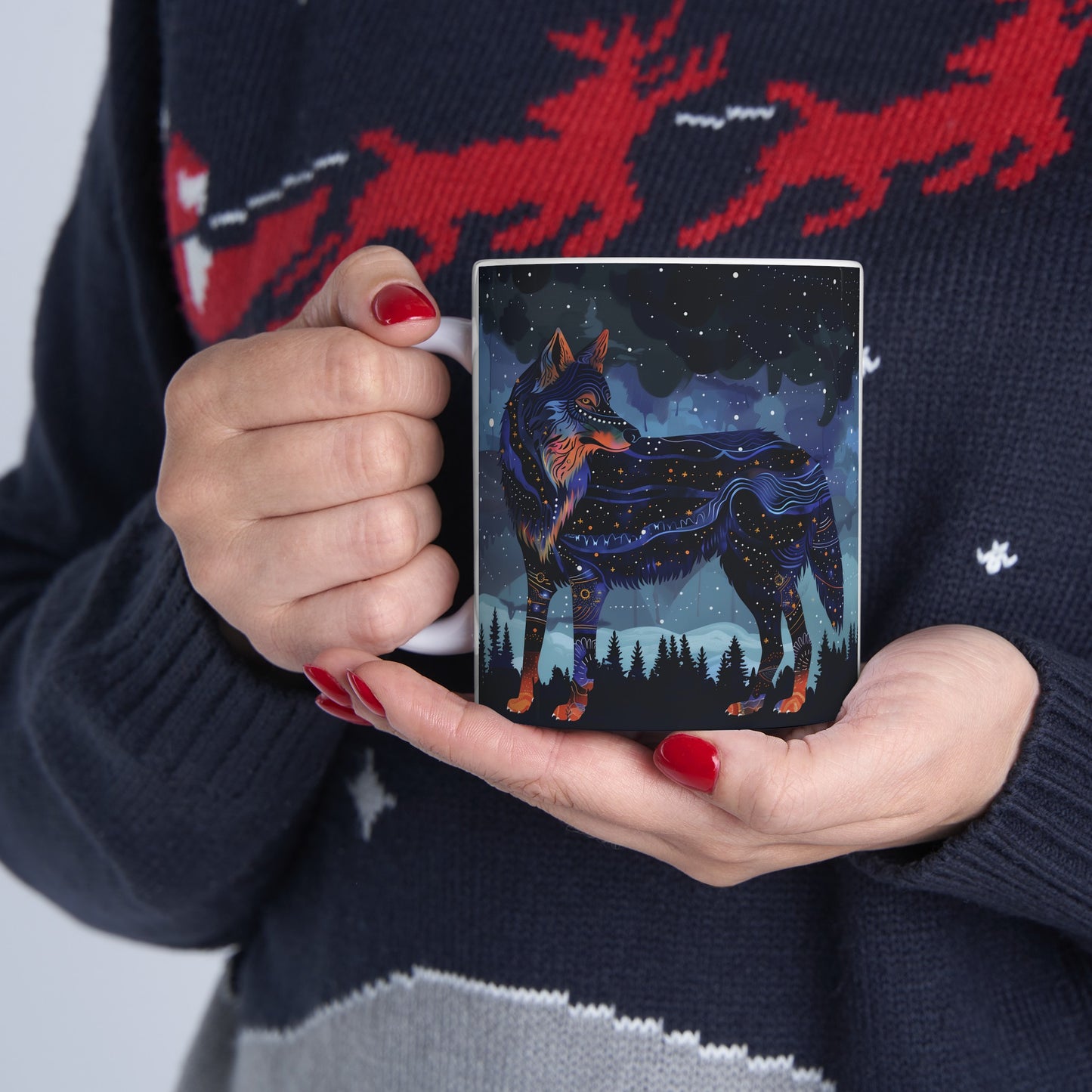 Cosmic Wolf A - Ceramic Mug Collection