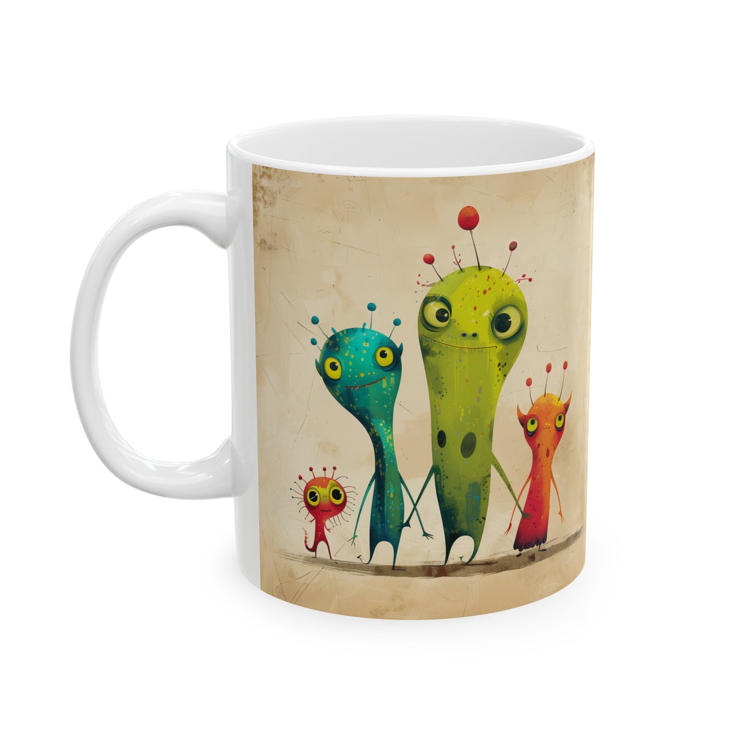 Cartoonish Aliens C - Ceramic Mug Collection