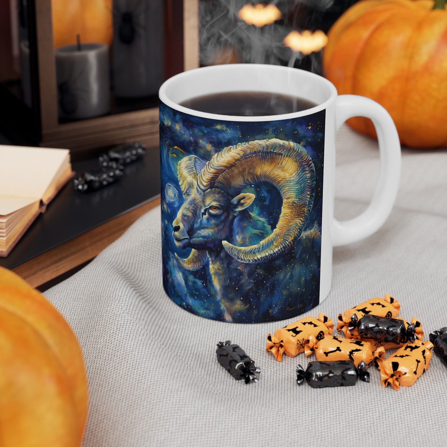 Aries Celestial #3 - Ceramic Zodiac Mug Collection