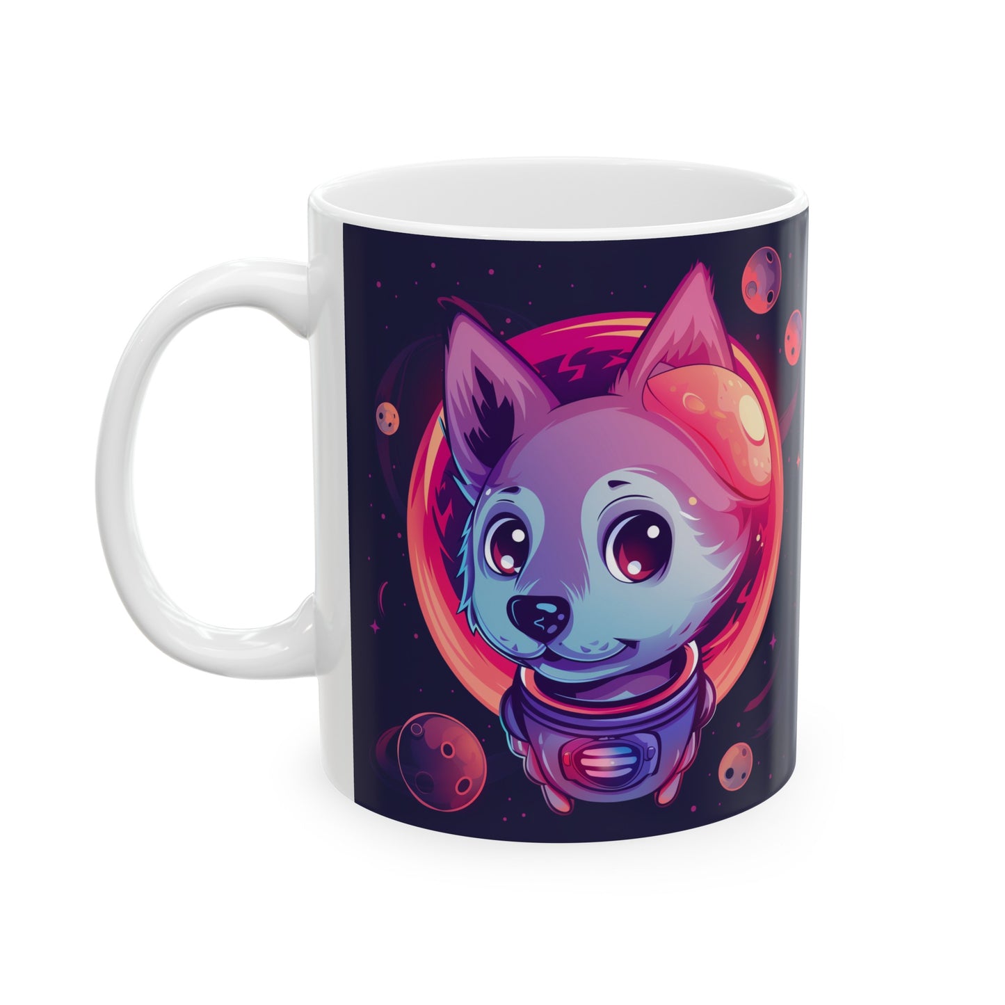 Cute Space Dog D - Ceramic Mug Collection