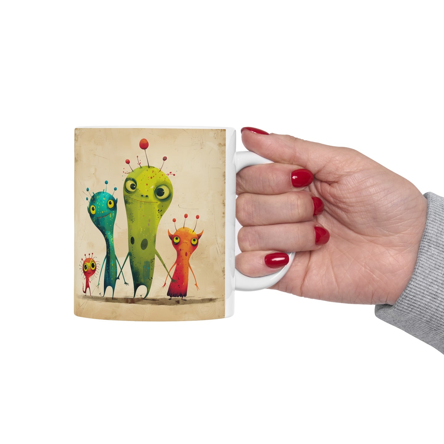 Cartoonish Aliens C - Ceramic Mug Collection