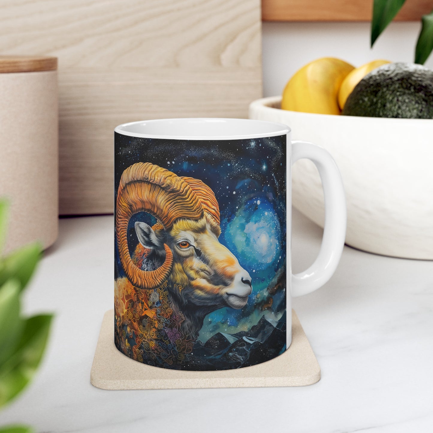 Aries Celestial #4 - Ceramic Zodiac Mug Collection