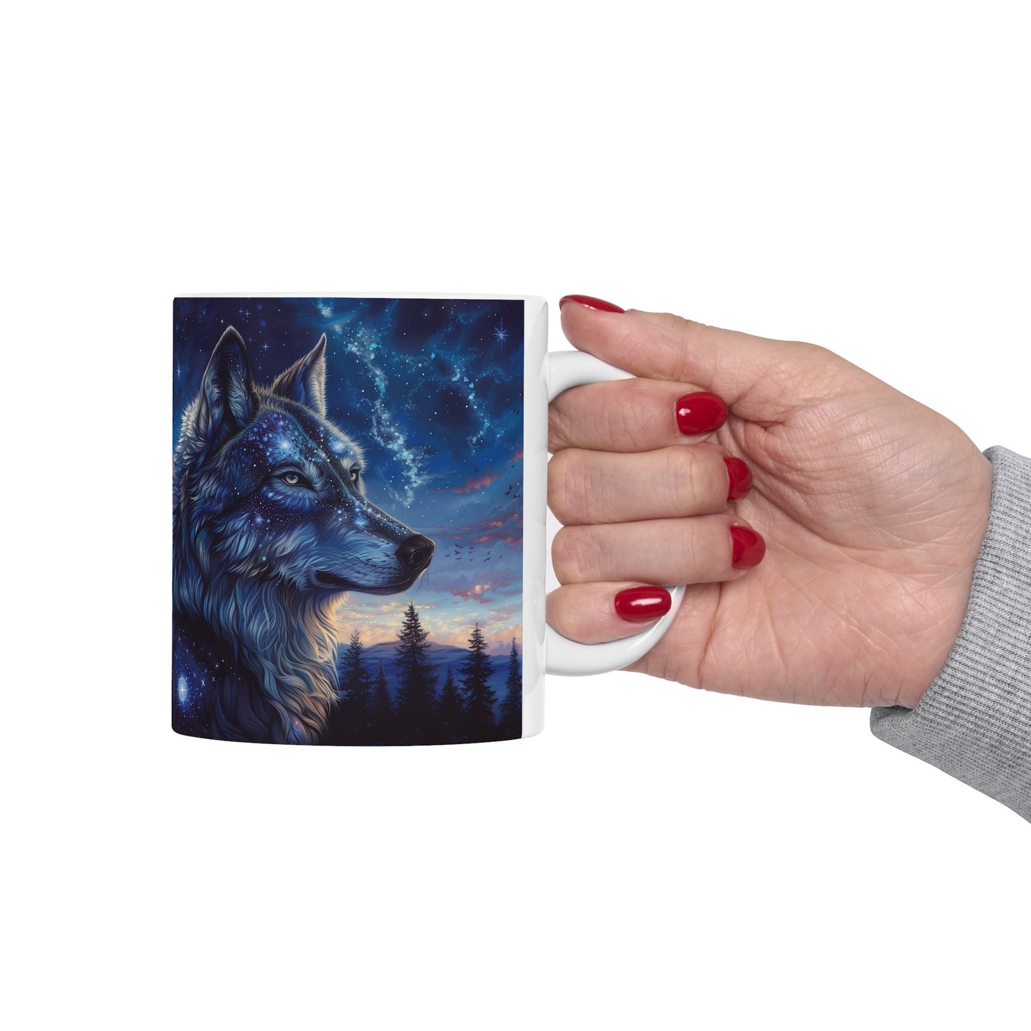 Cosmic Wolf B - Ceramic Mug Collection