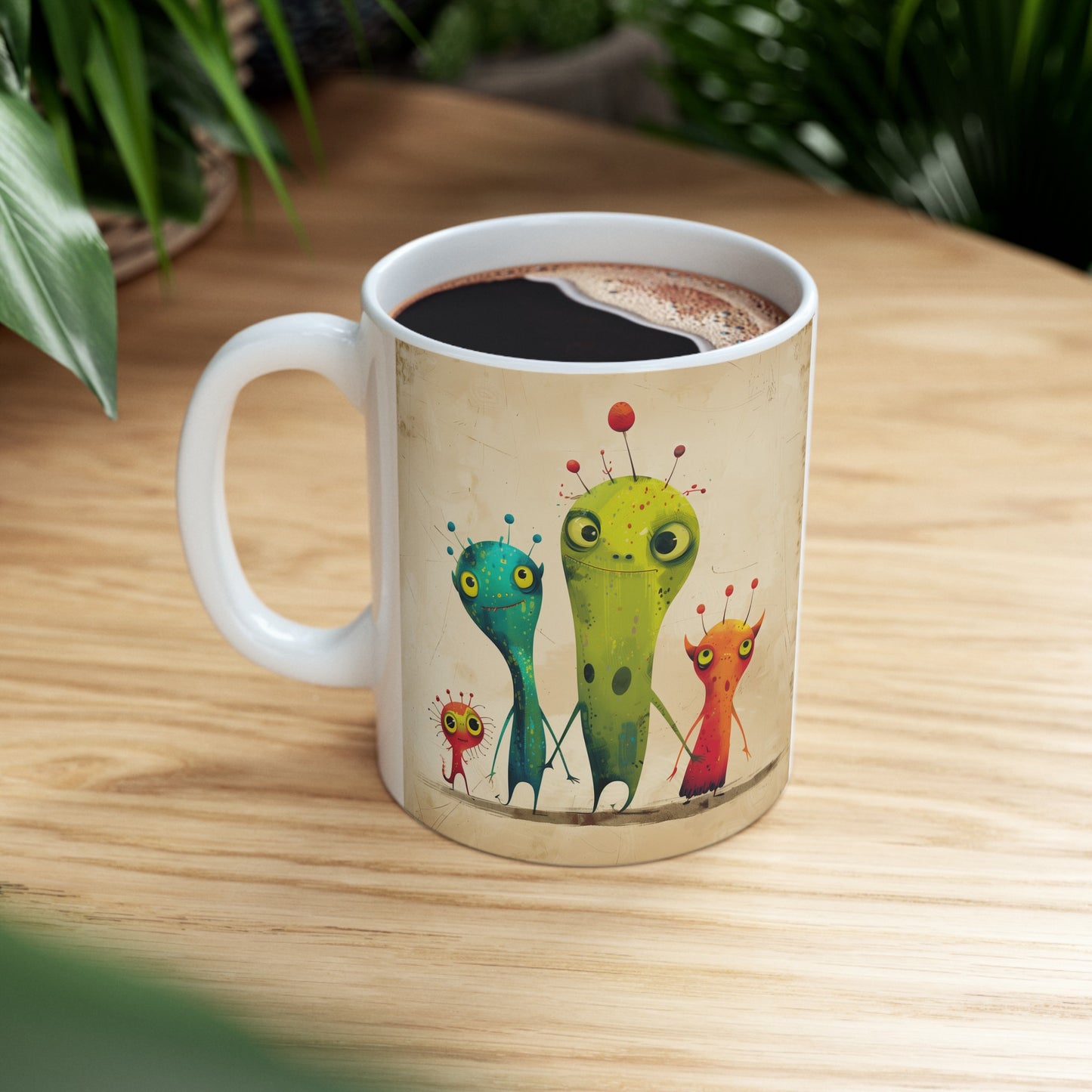 Cartoonish Aliens C - Ceramic Mug Collection