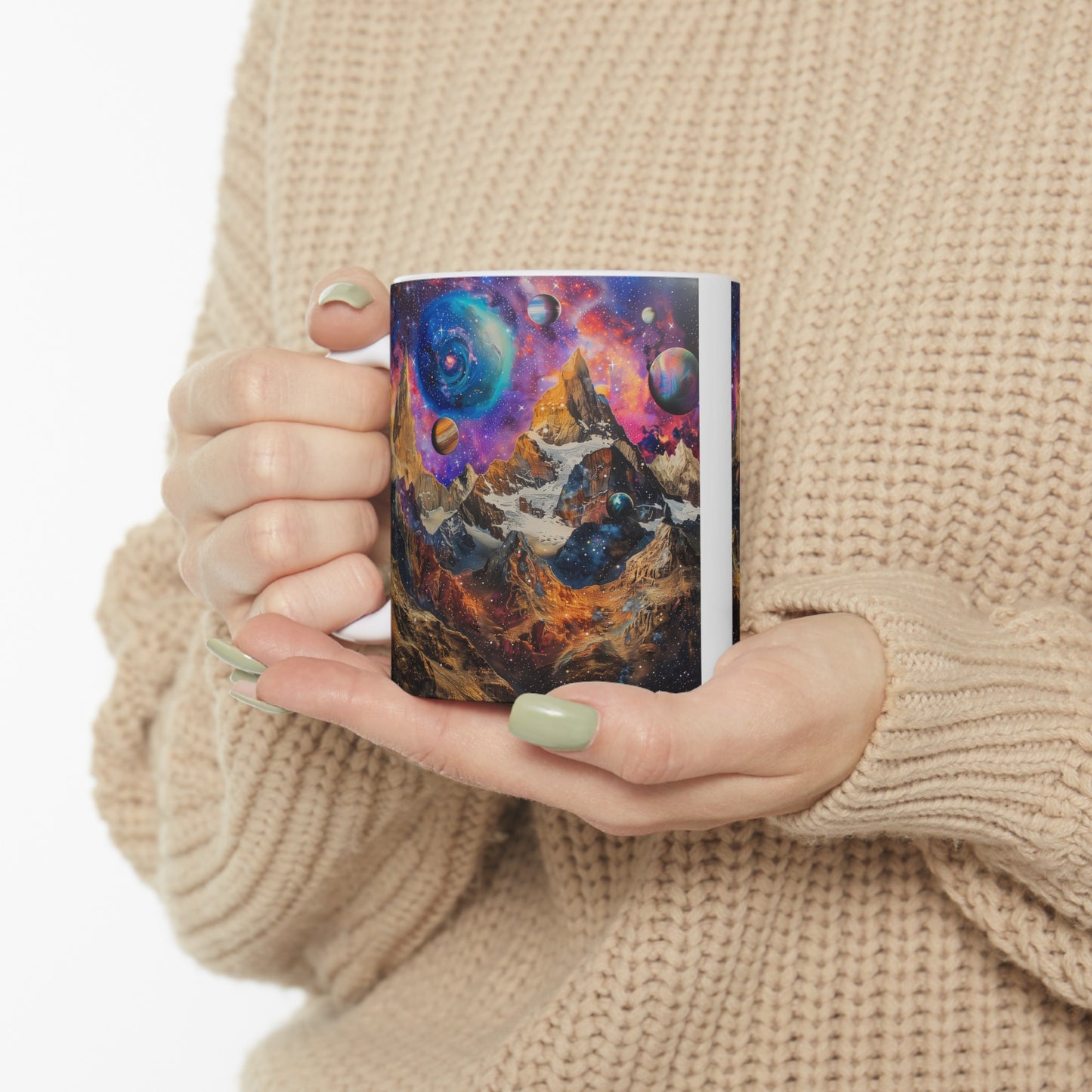 Artistic Cosmic Mountains B - Ceramic Mug Collection