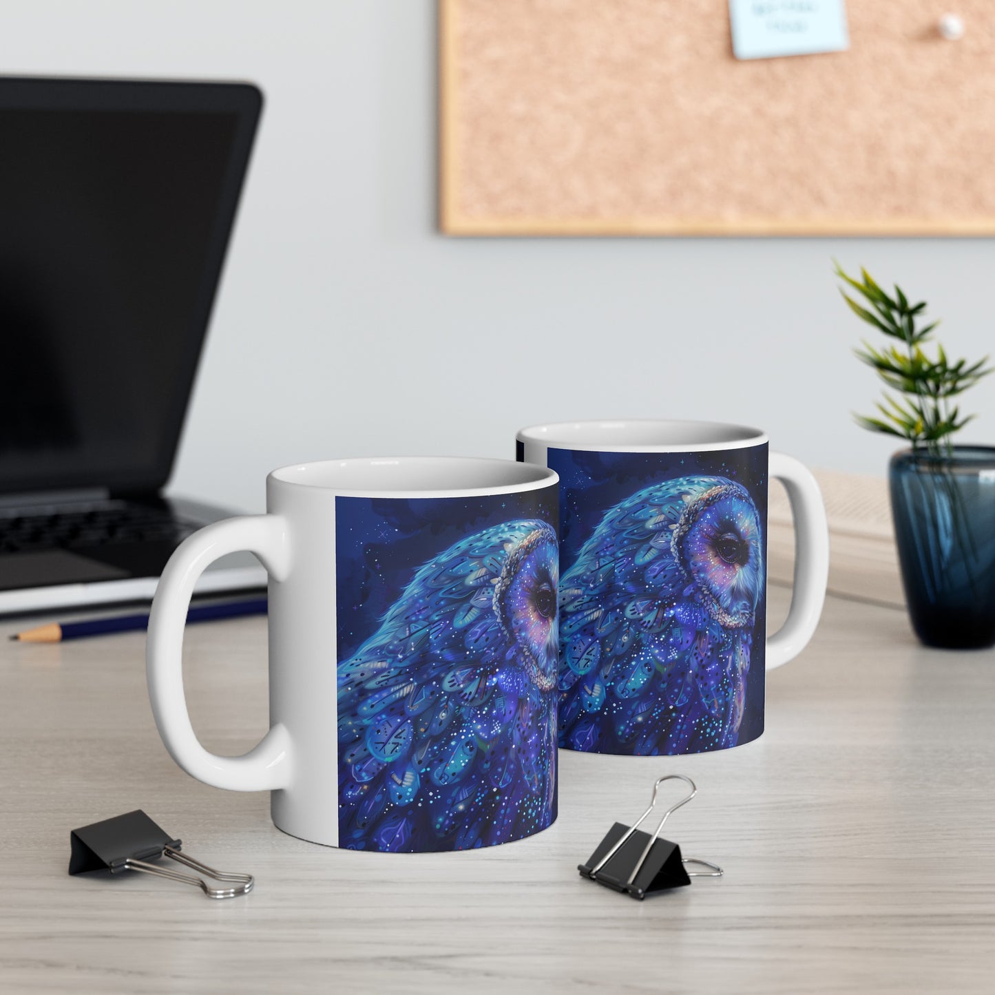 Cosmic Owl D - Ceramic Mug Collection