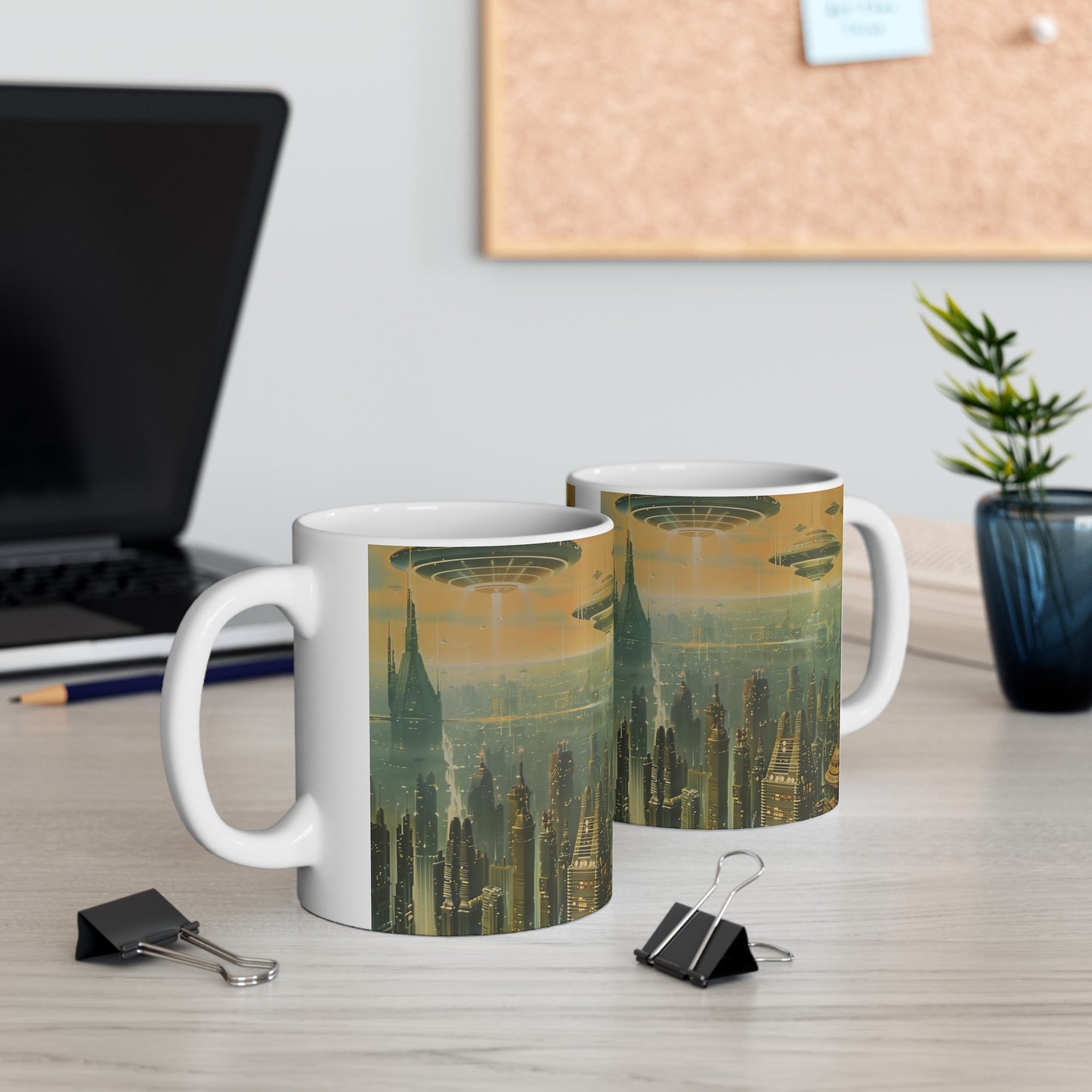 Futuristic City C - Ceramic Mug Collection