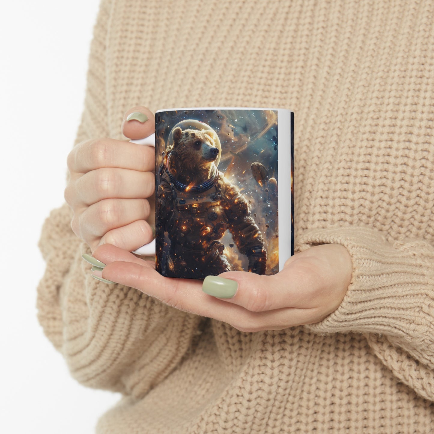 Cute Space Bear B - Ceramic Mug Collection