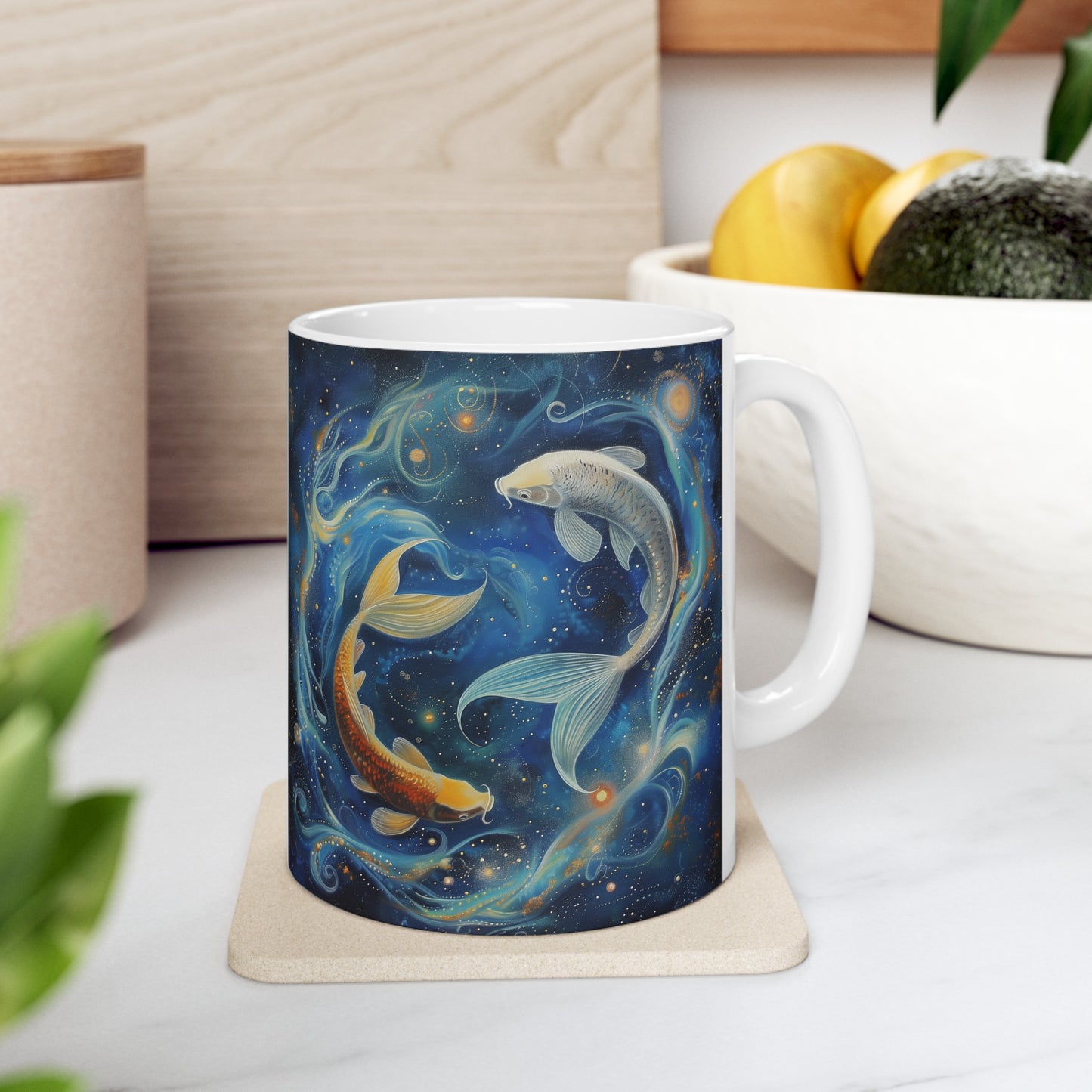 Pisces Celestial #1 - Ceramic Zodiac Mug Collection