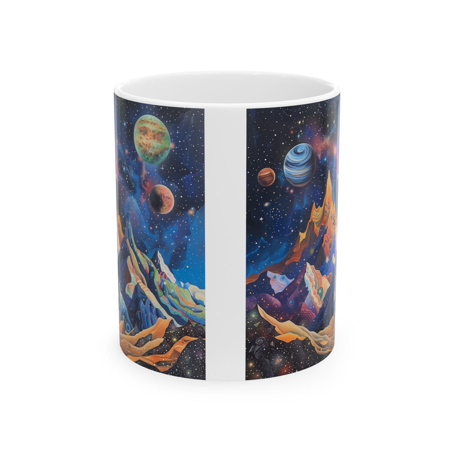 Artistic Cosmic Mountains A - Ceramic Mug Collection