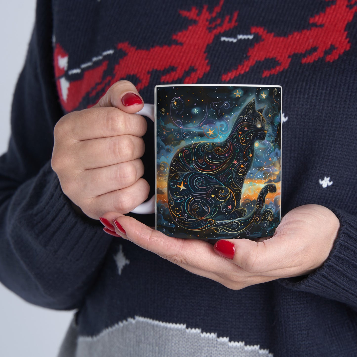 Cosmic Cat B - Ceramic Mug Collection