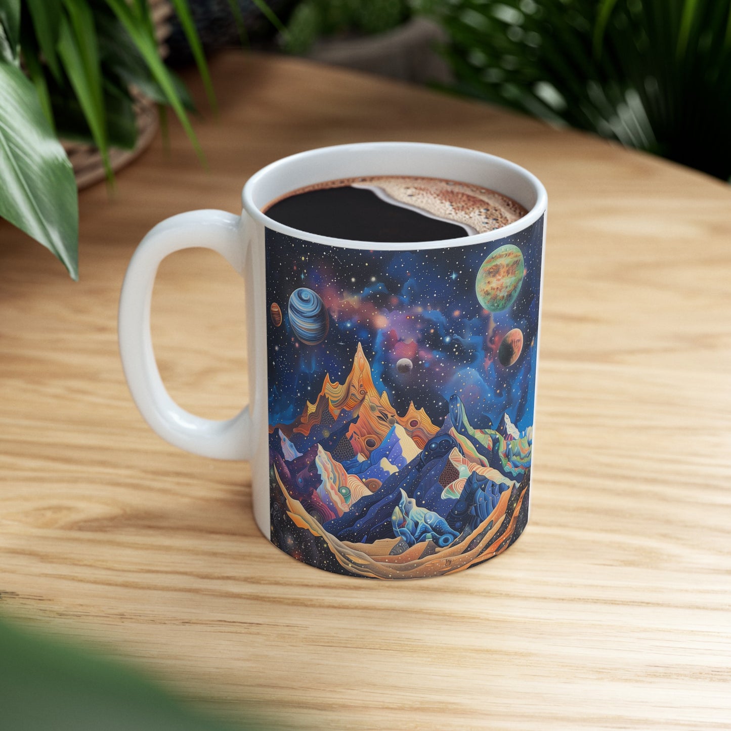 Artistic Cosmic Mountains A - Ceramic Mug Collection