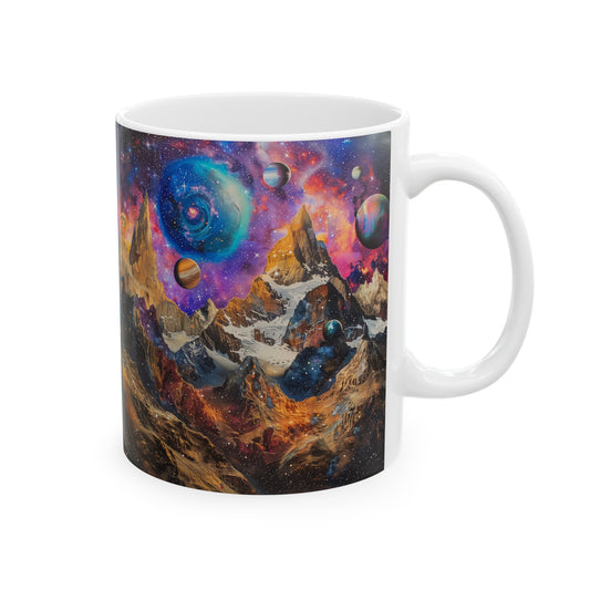 Artistic Cosmic Mountains B - Ceramic Mug Collection