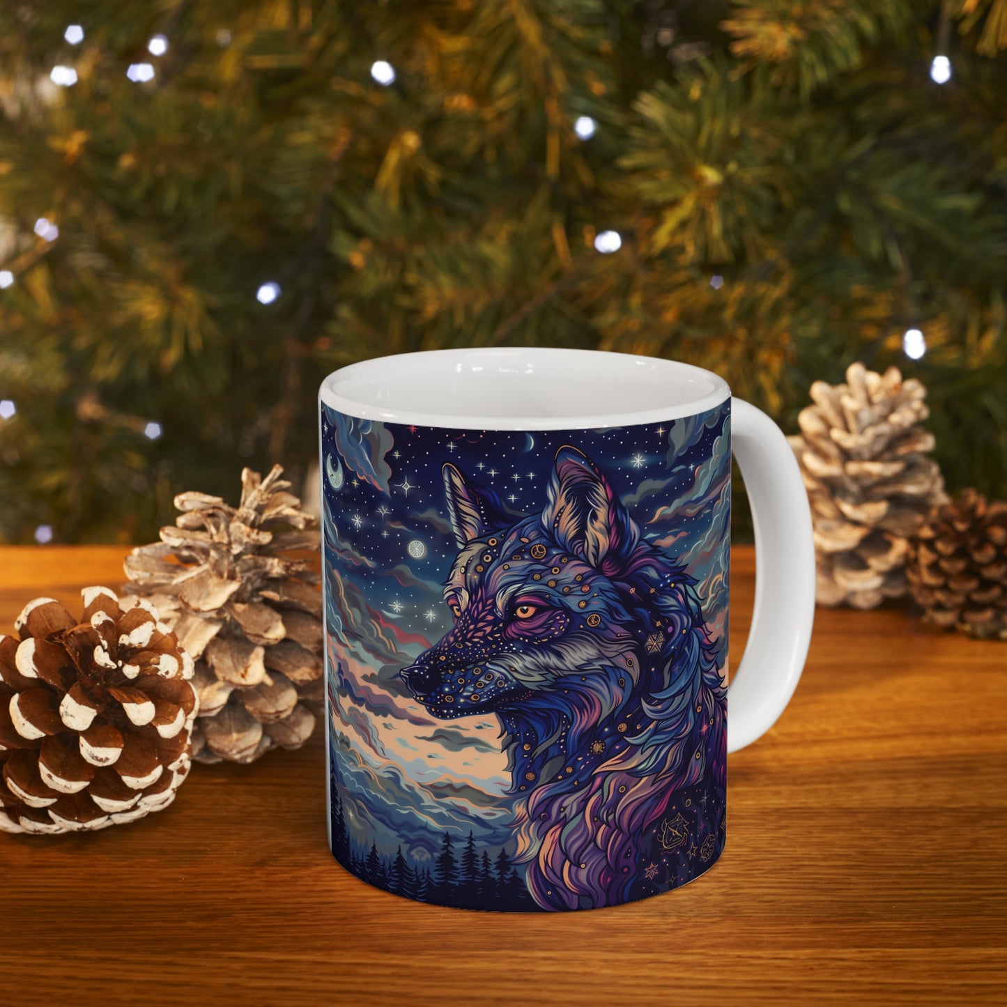 Cosmic Wolf D - Ceramic Mug Collection