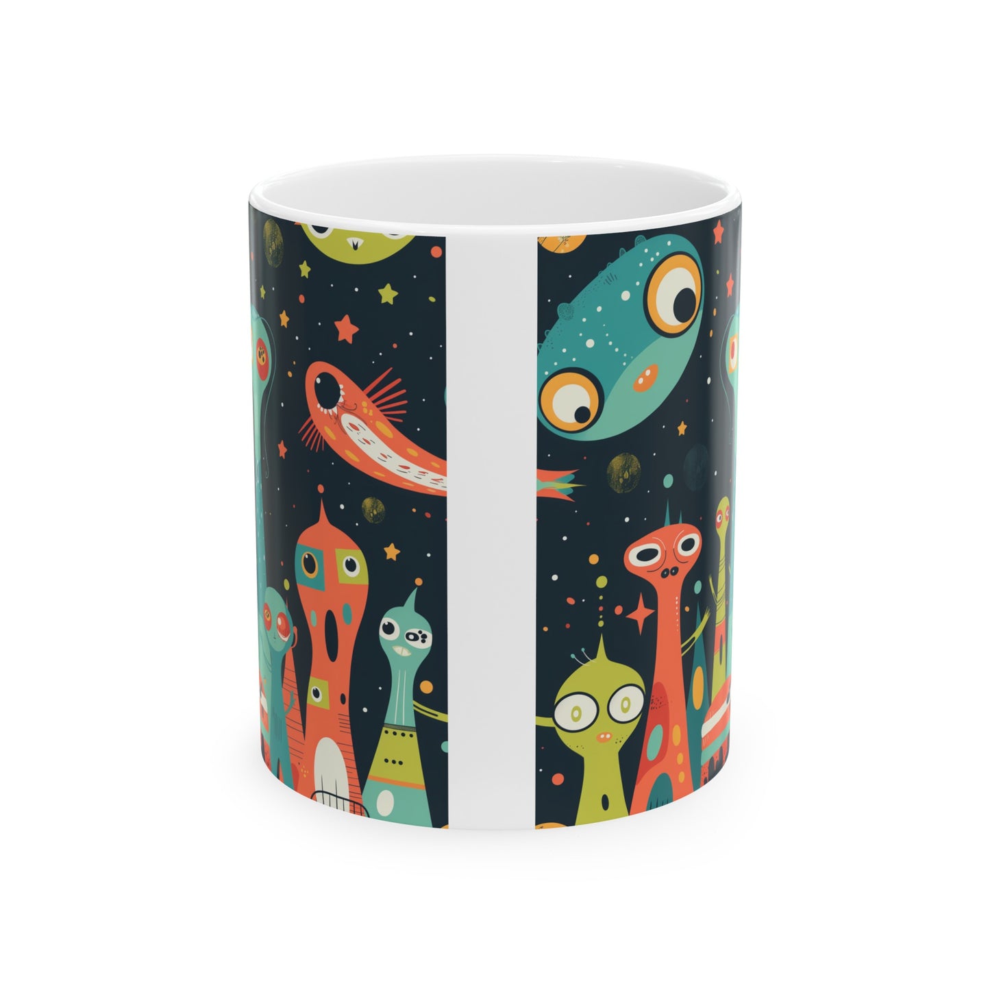 Cartoonish Aliens A - Ceramic Mug Collection